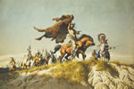 "Buffalo Robe Signal" Frank McCarthy Giclee Canvas